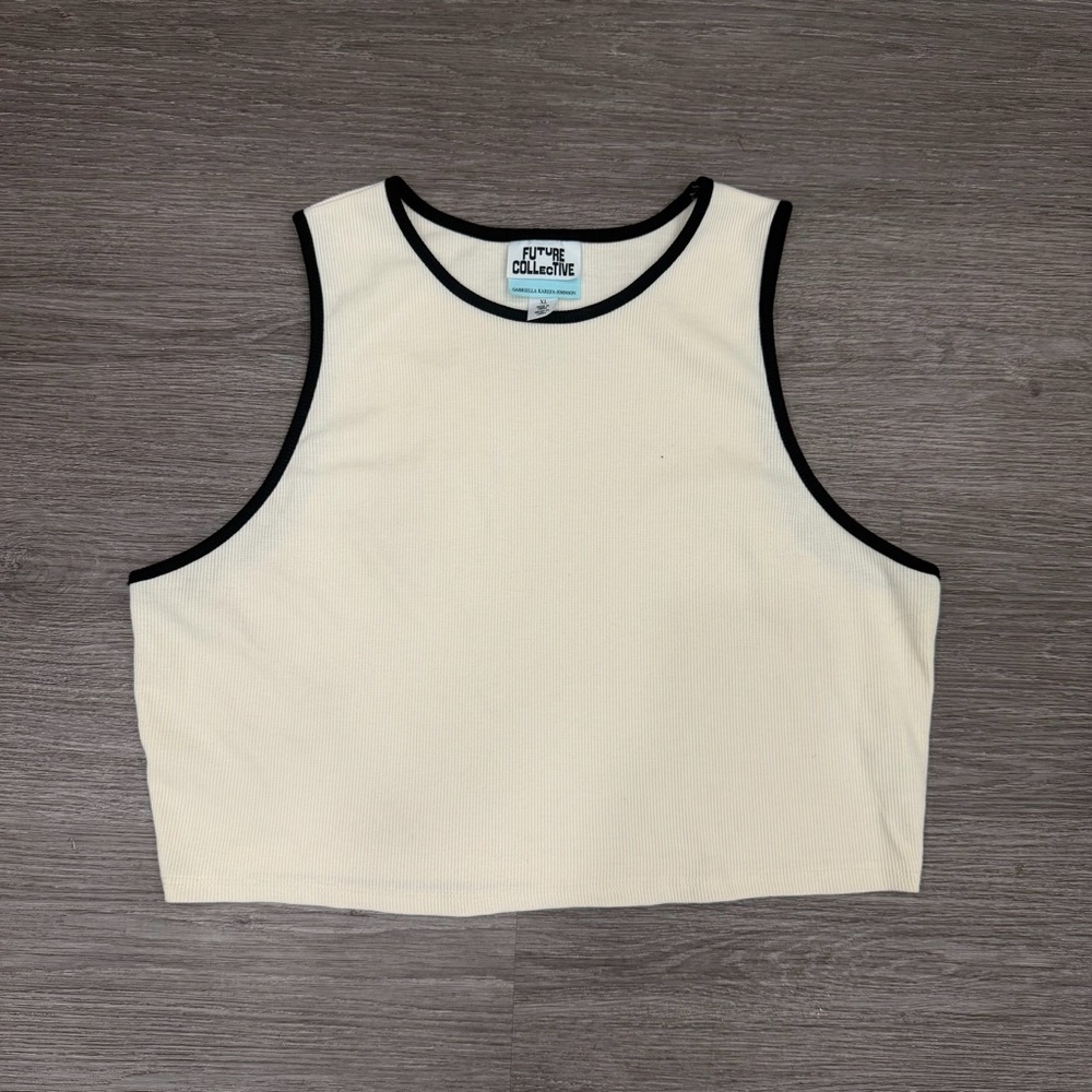 Future Collective Ribbed Top Size XL